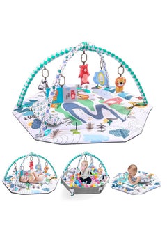 اشتري Tummy Time Mat 4 in 1 Baby Gym Activity Play Mat and Ball Pool For Sensory and Motor Skill Development في الامارات