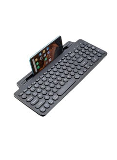 Buy Wireless Bluetooth Keyboard with Number Touchpad 2.4G Wireless Keyboard Mouse Card Slot Numeric Keypad for iOS/Android Desktop Laptop PC TV Box (Without touchpad) in Saudi Arabia