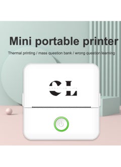 Buy Barcode Mini Portable Printer - Bluetooth Enabled, Multiple Print Modes, High Definition Inkless Direct Thermal Printer, USB Rechargeable in UAE