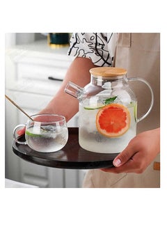 Buy Pyrex teapot with inner zipper strainer in Egypt