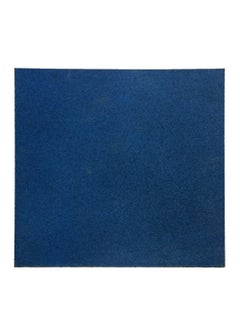 Buy 4-Piece Durable UV Rays Resistant Anti Slip Good Traction Square Rubber Tiles Set Blue in Saudi Arabia