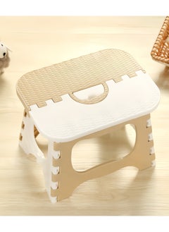 Buy Compact Foldable Stool, Plastic Folding Step Stool, Kitchen Garden Bathroom Stepping Stool for Kids Adult Outdoor Activity Portable Tool Camping Chairs Home Outdoor Folding Bench Lightweight Casual in UAE