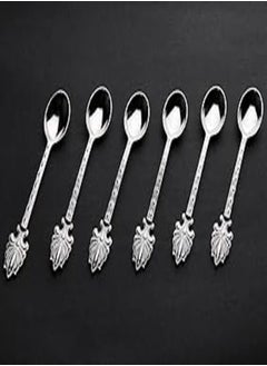 Buy Turkish Silver Tea Spoon Decorative Six Pieces Made in Turkey in Egypt