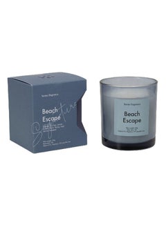 Buy Dash Velvet Beach Escape Jar Candle, Blue & White - 206 gm in UAE