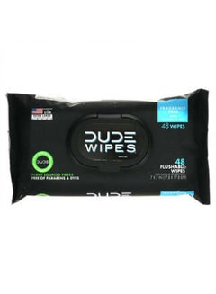 Buy Dude Products, Flushable Wipes, Fragrance Free, 48 Wipes in UAE