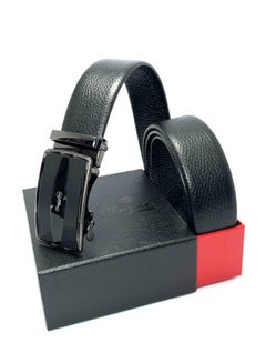 Buy Classic Milano Genuine Leather Belt Autolock ALTHQ-3705-12 (Black) by Milano Leather in UAE