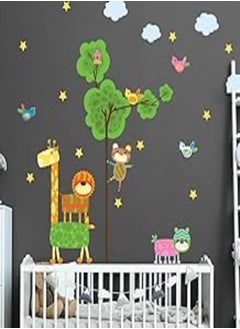 اشتري Decorative kids room sticker -Woodland acrobats (60x90cm) في مصر