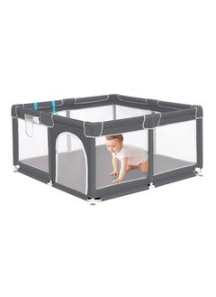 Buy Baby Extra Large Playard, Grey, 120 CM X 120 CM in UAE