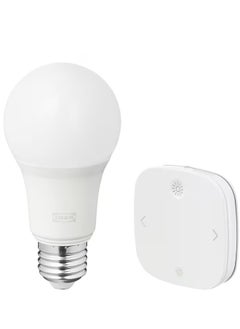 Buy Remote control kit, smart wireless dimmable/colour and white spectrum, E27 in Saudi Arabia