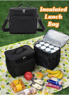 اشتري Waterproof Lunch Bag Outdoor Insulation Cooler Pack Picnic Large Capacity Takeaway Boxes في الامارات