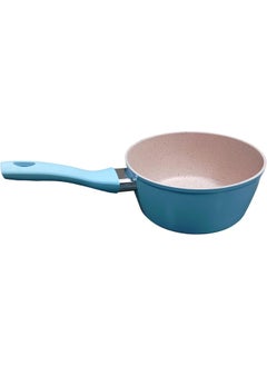 اشتري Saqoware Granite Non-Stick Milk Pan – 14 cm/1 Litre Saucepan – Pouring Spout with Ergonomic Handle - Tea Pan Saucepan Milk Pot – Ideal as Coffee pot, Tea pot, Cawa Milk pot & Small Saucepan في الامارات