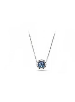 Buy Pandora Timeless Cubic Zirconia 925 Silver Ocean Heart Necklace ZT0139 in UAE