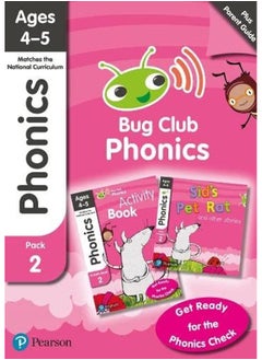 Buy Phonics - Learn at Home Pack 2 (Bug Club), Phonics Sets 4-6 for ages 4-5 (Six stories + Parent Guide + Activity Book) in UAE