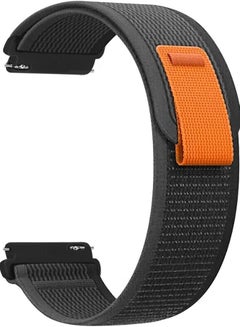 Buy 20mm Strap for Samsung Galaxy watch 5 Pro 45mm 4 Classic 46mm Trail loop nylon bracelet Galaxy watch 5 4 44mm 40mm band (Black-Gray) in Egypt