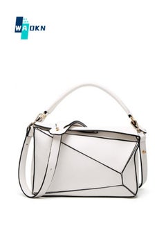 Buy Women's European and American Style Large Capacity Shoulder Bag, Ladies Solid Color PU Leather Diagonal Cross Bag Sling Bag Side Bag, Top Handle Tote Bag Handbag Clutch Bag Carrying Bag in Saudi Arabia