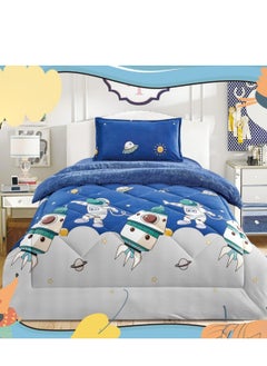 Buy Children's bed cover made of velvet and soft fur to provide comfort for your child, size 160*210 cm in Saudi Arabia