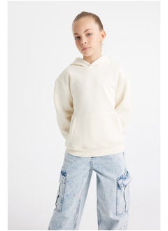 اشتري Boy Knitted Regular Fit Hooded Long Sleeve Sweatshirt في مصر