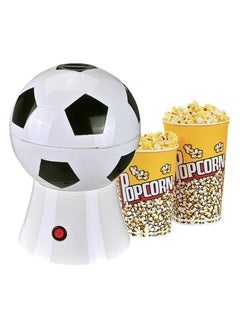 اشتري Air Popcorn Maker Automatic Mini Popcorn Machine Football White/Black في الامارات