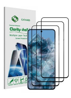 اشتري 3 Pack Of Google Pixel 8 Pro Screen Protector 9H Tempered Glass Ultrasonic Fingerprint Unlock Case Friendly HD Clear Tempered Glass Screen Protector في الامارات