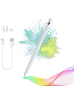 اشتري Stylus Pen for iPad with Palm Rejection, Active Pencil Compatible with (2018-2022) Apple iPad Pro (11/12.9 Inch),iPad Air 3rd/4th Gen,iPad 6/7/8th Gen,iPad Mini 5th Gen for Precise Writing/Drawing في الامارات