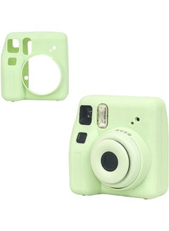 Buy Silicone Case for Fujifilm Instax Mini SE Instant Camera Case |Soft Protective Camera Cover with Adjustable Shoulder Strap - Green in UAE