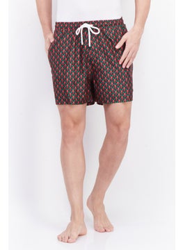 اشتري Men Allover Print Board Short, Red/Pink Combo في الامارات