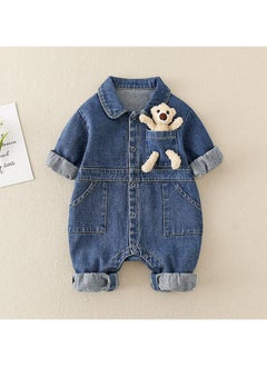 Buy Baby Autumn Denim Jumpsuit in Saudi Arabia