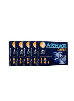 Buy AZHAR White Premium A4 Paper 80gm - Pack of 5 in Egypt