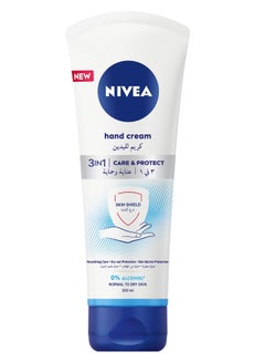 Buy NIVEA 3in1 Nourishing Hand Cream, Care & Protect, 100ml in UAE