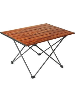 Buy Folding Camping Table with Carry Bag,Foldable Portable Table Lightweight Aluminum Waterproof Table for Outdoor Camping Picnic Backpacking Beach BBQ Cooking Garden in Saudi Arabia