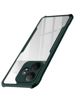 اشتري ShockProof Crystal Clear Back Cover Case for Realme GT 6 / GT 6T 5G | 360 Degree Protection | Protective Design | Transparent Back Cover for Realme GT 6 / GT 6T 5G (PC & TPU, Green Bumper) في السعودية