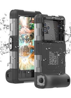 اشتري Multifunction Diving Case  for 15m/50ft Underwater Diving Surfing Swimming Snorkeling Photo Video with Lanyard for Galaxy and iPhone Series Smartphones (Black ) في السعودية