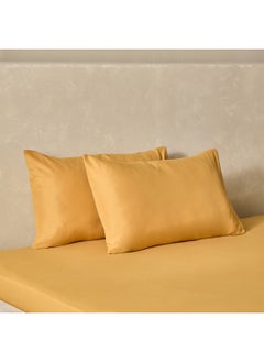 Buy Derby 2-Piece Solid Microfiber Pillowcase Set 70 x 45 cm in UAE