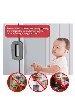 Buy The Advanced Magnetic Home Refrigerator And Freezer Door Lock Is Easy To Install And Use MultiUse in Egypt