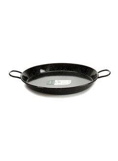 اشتري Enameled Steel Paella Pan 50 cm, Black, Spain في الامارات