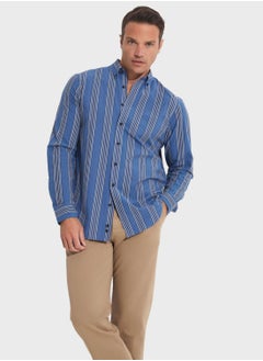 اشتري Check Deatiled  Regular Fit Shirt في الامارات