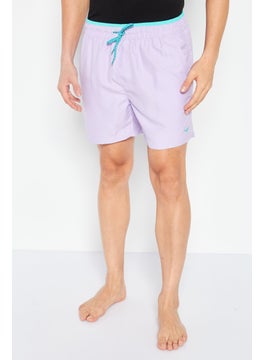 Buy Men Swimwear Board Short, Lavender in UAE