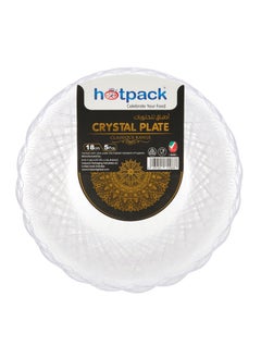 Buy 5 Pieces Hotpack Crystal Clear Plate 18 Cm in Saudi Arabia