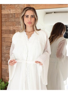 Buy Newborn reception robe, two pieces, comfortable and elegant for the mother in UAE