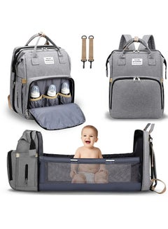 Buy Multifunction Mommy Bag Large Capacity Folding Outdoor Travel Diaper Backpack in Saudi Arabia