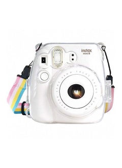 اشتري Crystal Instant Camera Case hard bag camera Strap compatible with Fujifilm Instax Mini 8/8+/9 - Clear في الامارات