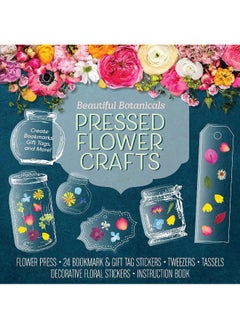 Buy Beautiful Botanicals Pressed Flower Crafts Kit: Create Bookmarks, Gift Tags, and More! Kit Include in UAE