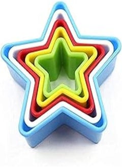 Buy 5PCS Star Shape Cookie Cutter Biscuit Cutters Sandwich Cutters Colors Shapes Cake Cutter in Egypt