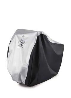 Buy Bike Cover for 2 Bikes Cycle Bicycle Rain Waterproof All Weather Dust Resistant UV Protection Ideal Mountain Bike, Road in UAE