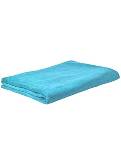 Buy Super Soft Microfiber Bath Sheet 80x160cm Ultra Absorbent Beach Towel Quick Drying Microfiber Bath Towel Sky Blue in UAE