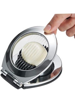 اشتري Egg Slicer Egg Cutter Egg Wedger For Hard Boiled Eggs,Stainless Steel Wire with 3 Slicing Styles Cooked egg cutter في السعودية