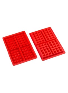 Buy 2 Silicone Molds for Making Waffles, Chocolates and Pancakes DIY Made of non-stick silicone in Egypt
