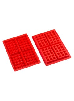 Buy 2 Silicone Molds for Making Waffles, Chocolates and Pancakes DIY Made of non-stick silicone in Egypt