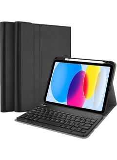 Buy Keyboard Case for iPad 10th Generation, 2022 iPad 10.9 inch Case with Magnetically Detachable Wireless Keyboard for iPad Pro 11 -Black in UAE