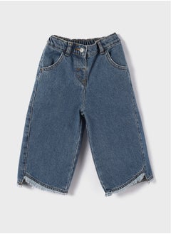 Buy Elastic Waist Basic Baby Girl Denim Trousers in Egypt